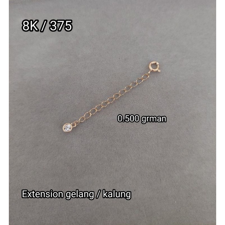 Extension rantai tambahan gelang / kalung (0.5) 8K / 375