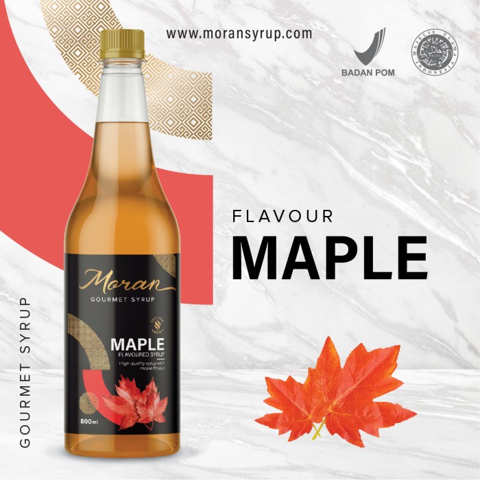 

SYRUP MORAN MAPLE 800ML