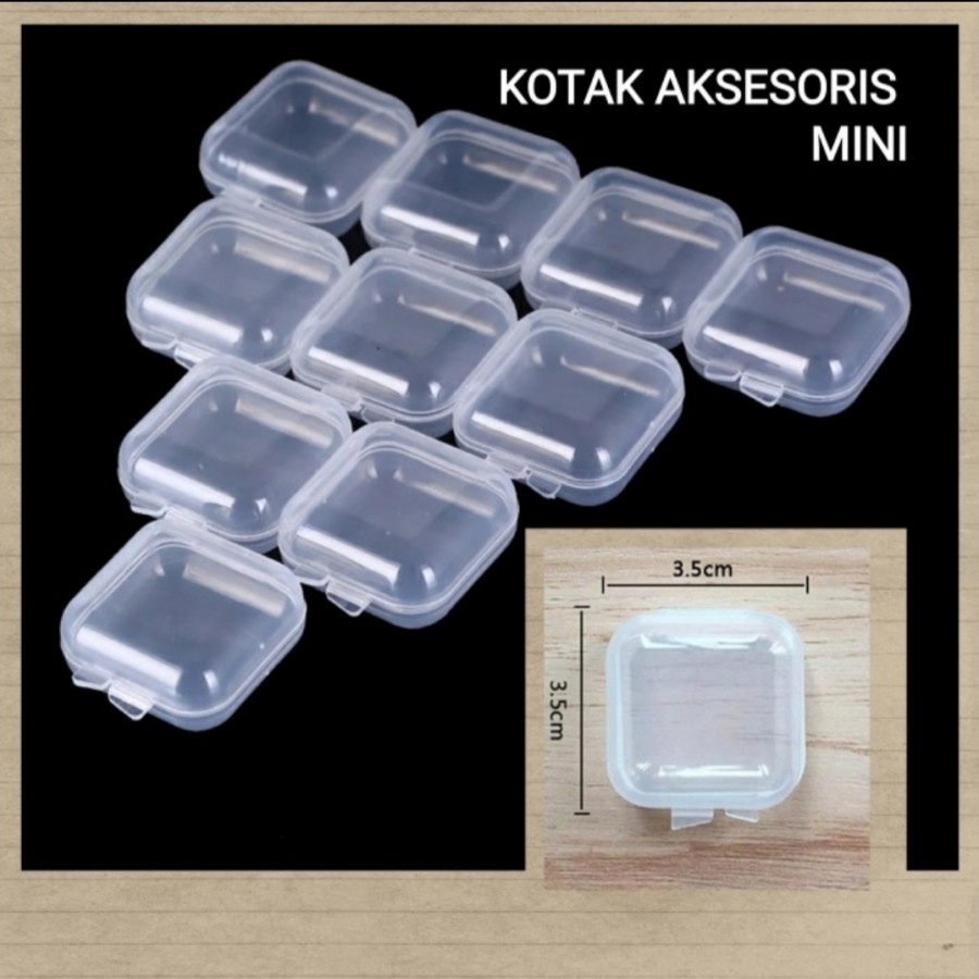 Kotak Mini Kecil Tempat Obat Perhiasan Anting Memory Card Earplug Box