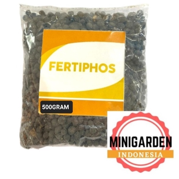 PUPUK TSP FERTIPHOS 500 GRAM PUPUK SP PHOSPATE HITAM PENYUBUR TANAH