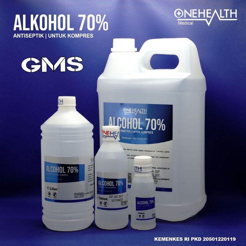 Alkohol 70 % Kemasan 100ml Onehealth