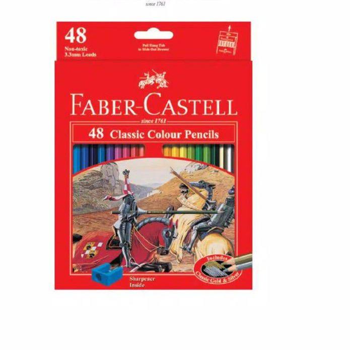

ア Pensil warna Faber Castell 48 warna classic panjang ( 1set/48wrn ) Kekinian