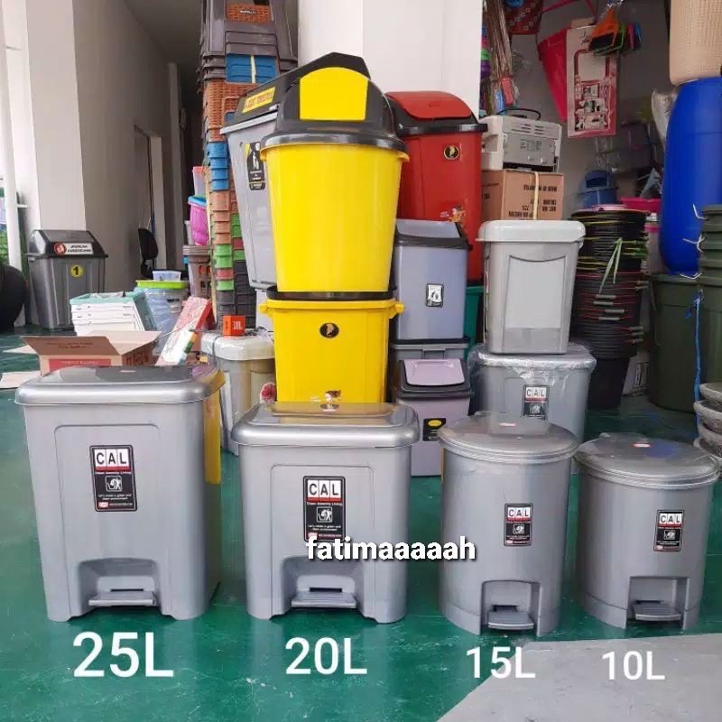 EKSPEDISI - SHINPO Tempat Sampah Injak 10 15 20 25 Liter