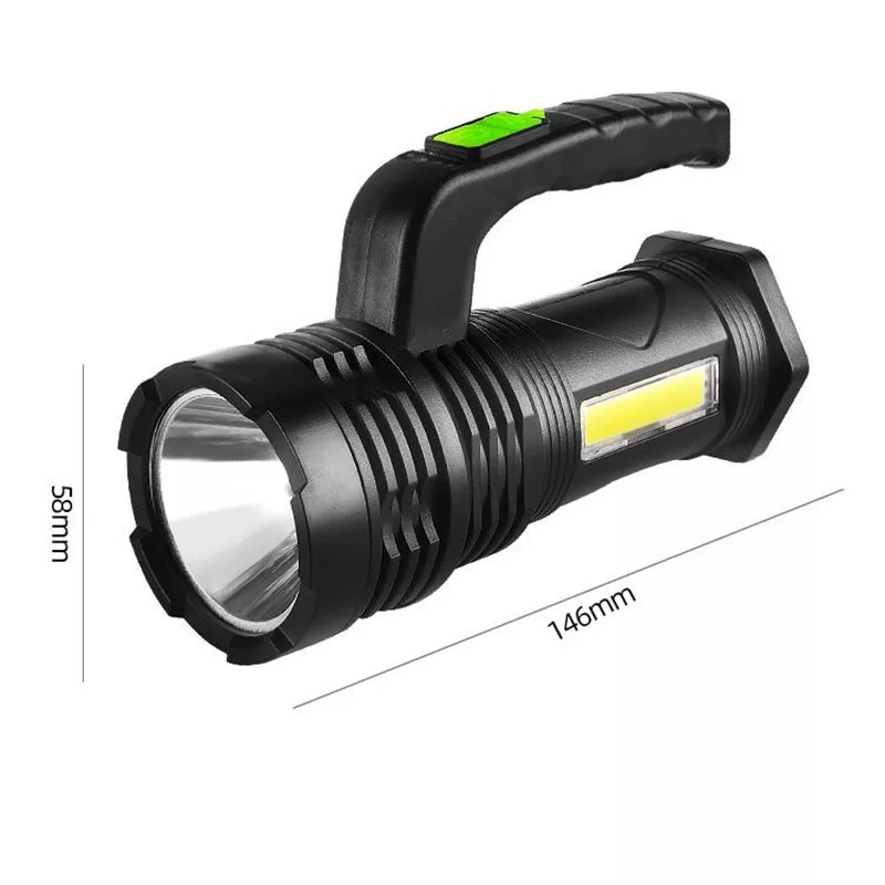 Senter LED 4 Mode Daya Tinggi USB Rechargeable Perlengkapan Outdoor