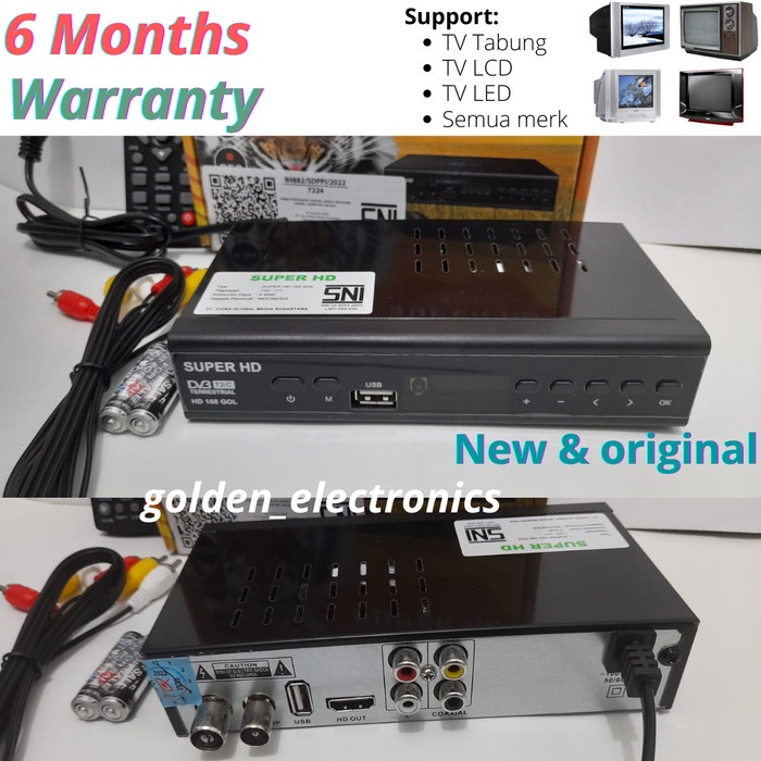 ✿ BISA COD✿ SUPER HD 168 STB TV STB TERBAIK STB TV DIGITAL ORIGINAL NEW - HARIMAU