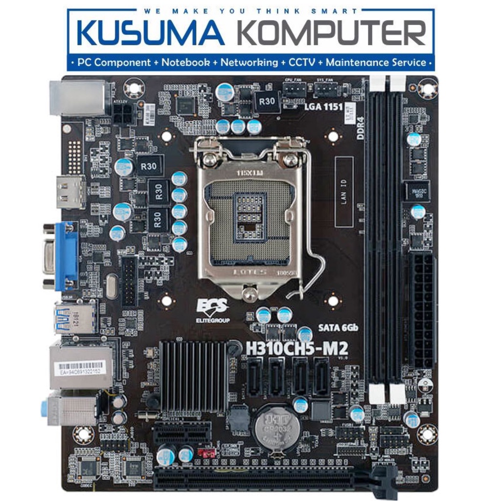 ECS Motherboard H310CH5-M2 H310 DDR4 LGA1151