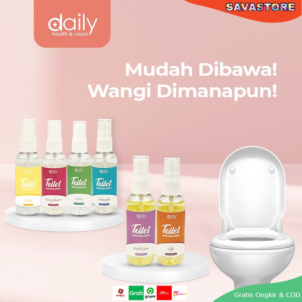 SPRAY PENGHILANG BAU TOILET WC KAMAR MANDI - DAILY PERFUME TOILET AMPUH HILANGKAN BAU 60ml