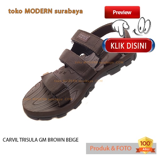 Sandal Pria casual Sandal Gunung slide outdoor CARVIL TRISULA GM