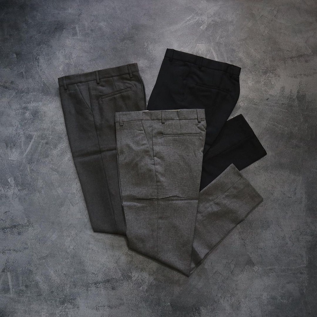 Celana Bahan Formal Pria Slimfit Size 27 Sampai 38
