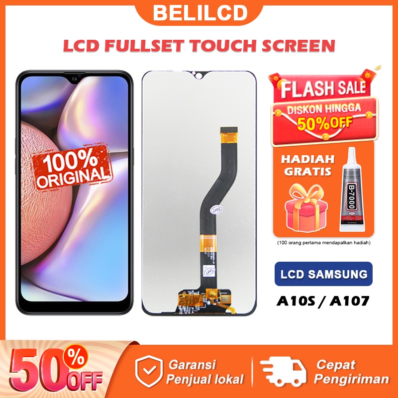 [ORIGINAL] LCD Samsung A10S A107 Touchscreen Ori Samsgun Fullset Touch Screen Digitizer Layar Sentuh Versi Tinggi