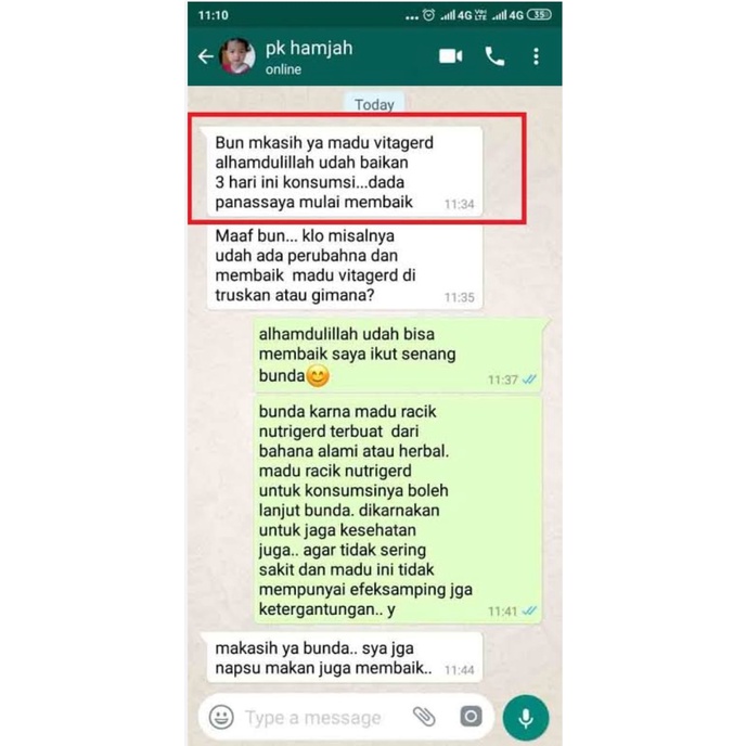 Bisa Cod Madu VITAGERD Herbal Obat GERD dan Asam Lambung Madu VITAGERD Original Asli Ori dengan Gejala Susah Tidur Sakit Kepala Kleyengan Tenggorokan