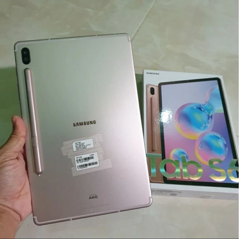 Samsung galaxy tab S6 6/128 Ram 6gb rom 128gb second mulus dan lengkap