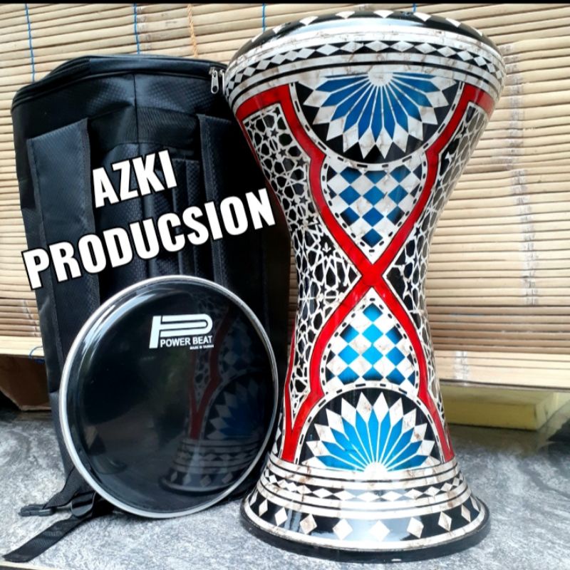 DARBUKA SOMBATI 9INC MOTIF FULSET + TAS⭐⭐⭐⭐⭐