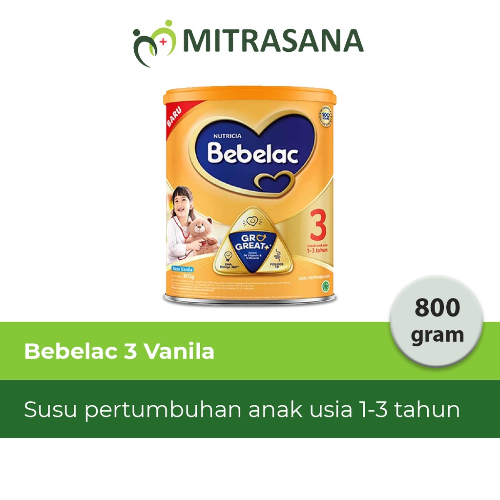 Bebelac 3 Vanilla 800 Gr - Susu Pertumbuhan