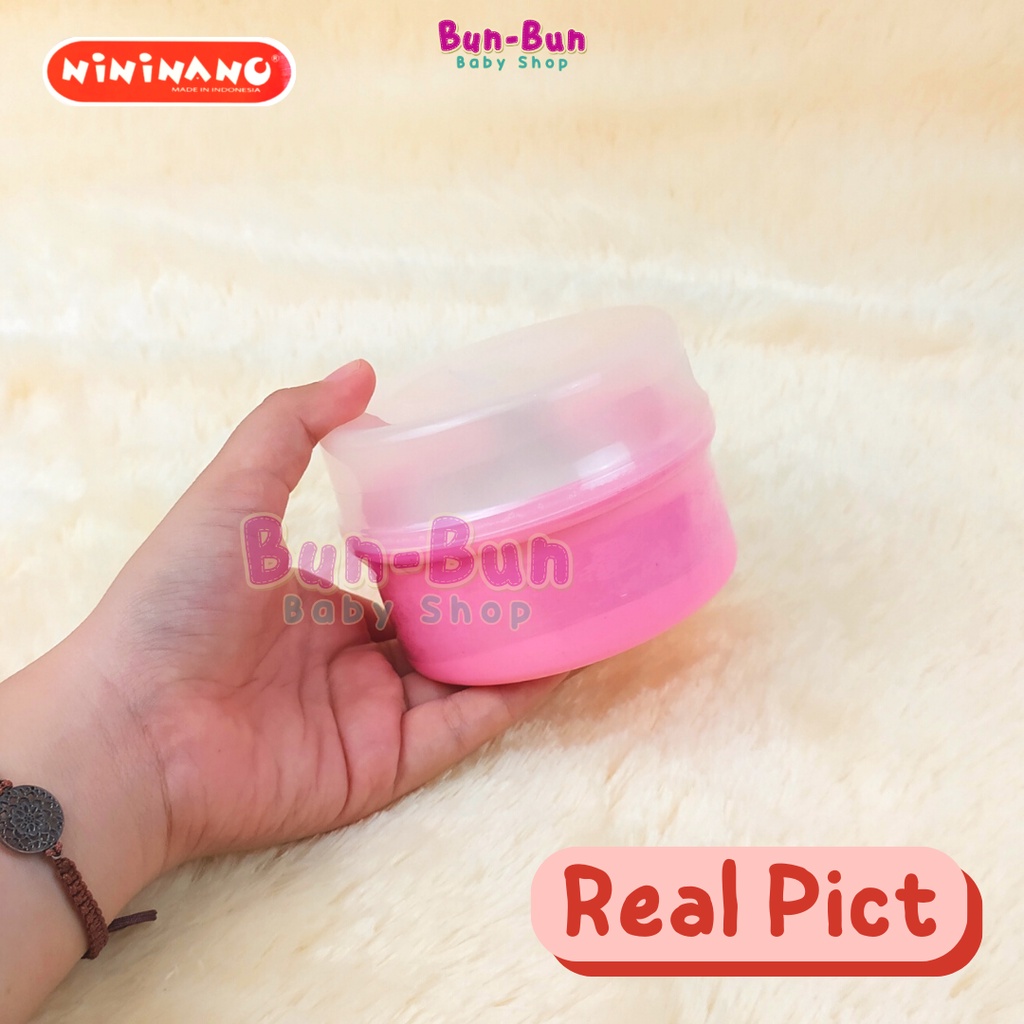 NININANO Tempat Bedak Single Free Puff Bayi Tabur Powder Case ANTI PECAH Perlengkapan Bayi Baju Lahir Peralatan Baby New Born Murah Lucu Bunbunbabyshop