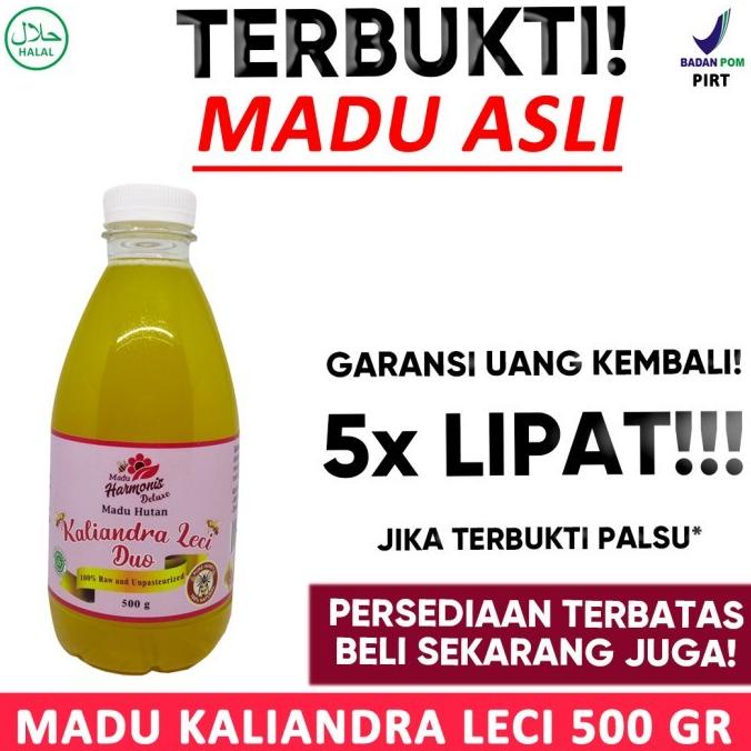 

Indokuliner Harmonis Deluxe Madu Blend Kaliandra + Leci 500Gr Asli Magnabunbul