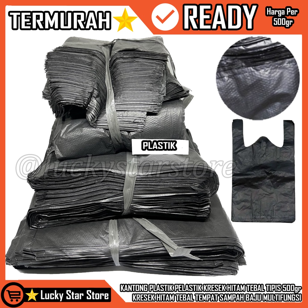 KANTONG PLASTIK KRESEK HITAM PLASTIK ASOY KANTONG ASOI ITAM KANTONG BAJU SAMPAH PACKING PAKET KANTON