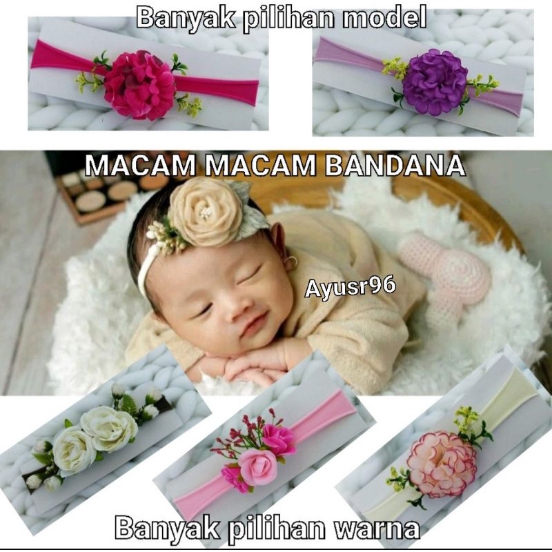 Bandana Bayi Headband anak premium lucu warna gemes