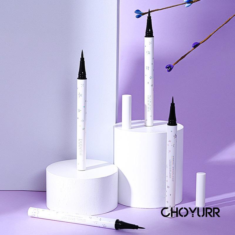 【COD】Eyeliner Cair Cepat kering Tahan air Tahan keringat Tahan lama Pena Tipis Berbintang Murah Korea-CH