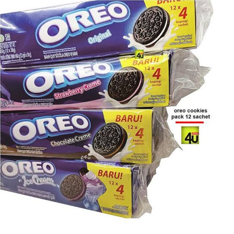 

OREO BISKUIT COKLAT 1BOX ISI 12 BISKUIT OREO WAFER OREO BLACKPINK OREO