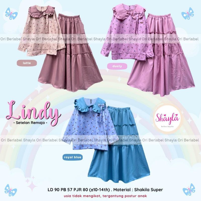 Lindy Setelan Remaja By Shayla Setelan Rok Remaja Terbaru Set Rok Anak Kekinian