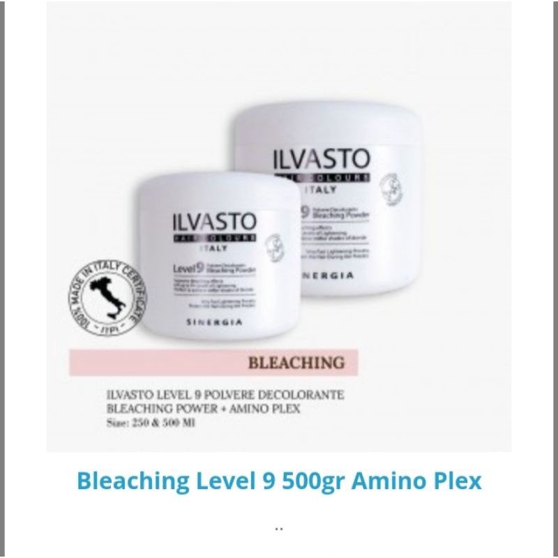 SINERGIA ILVASTO BLEACHING POWDER (LEVEL 9) FREE AMONIA PLEX pot 500 GR @MJ