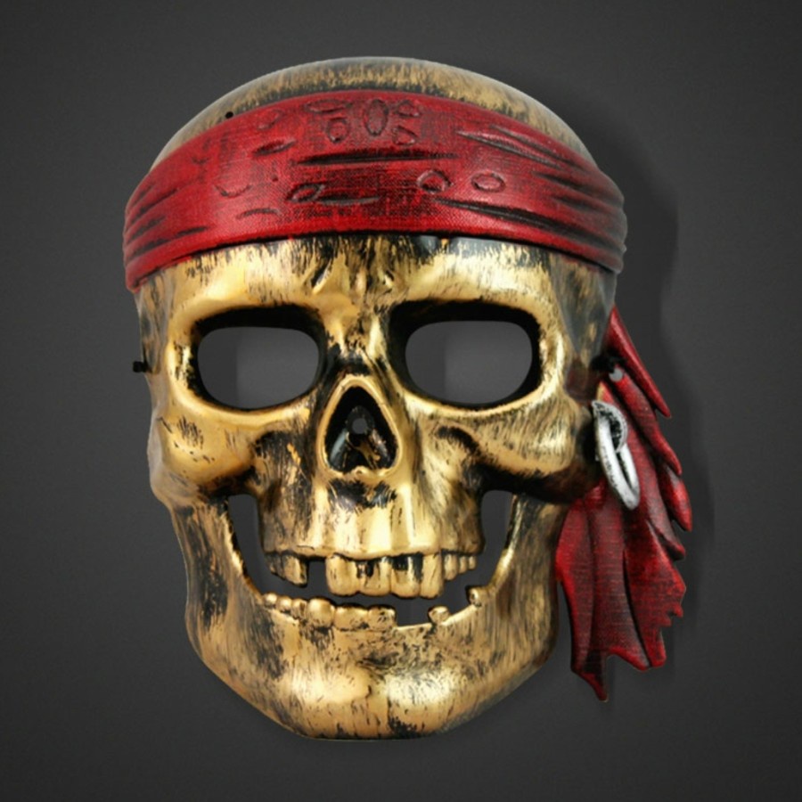 Pirate Skull Mask Topeng tengkorak bajak laut kostum Halloween anak