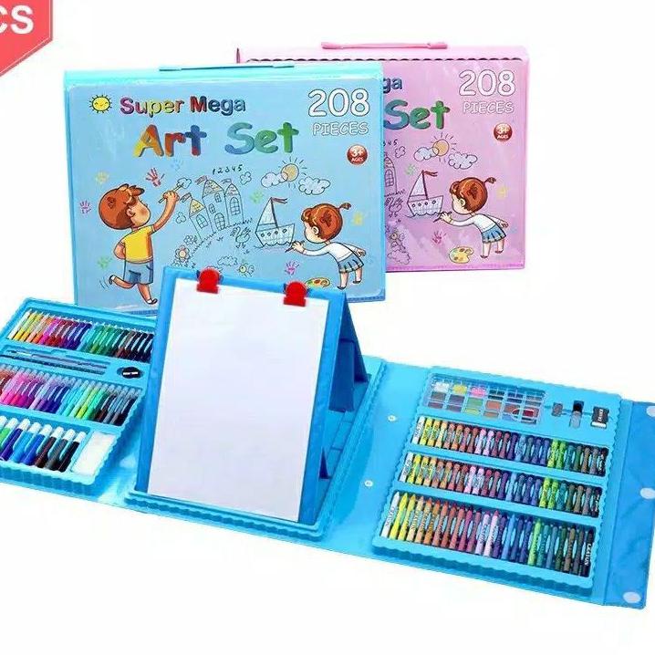 

マ WE Crayon Set 208pcs / Krayon Mewarnai Anak 208pcs / Pensil Warna Set 208pcs Limited