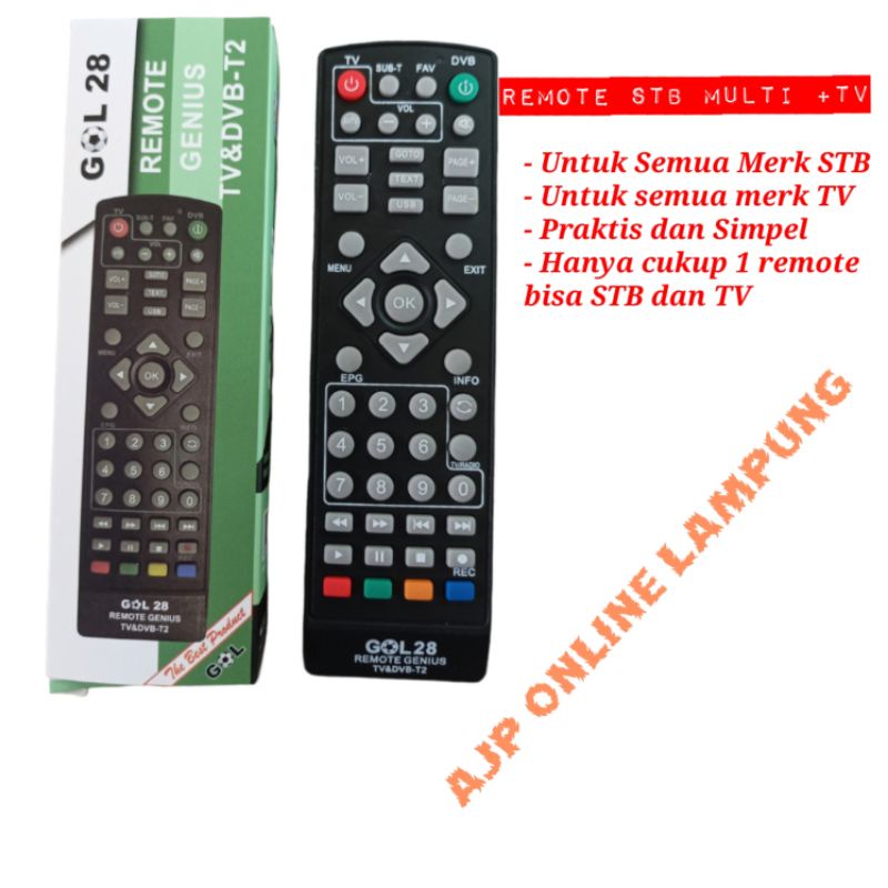 Remote Multi STB dan TV Remote Pintar STB