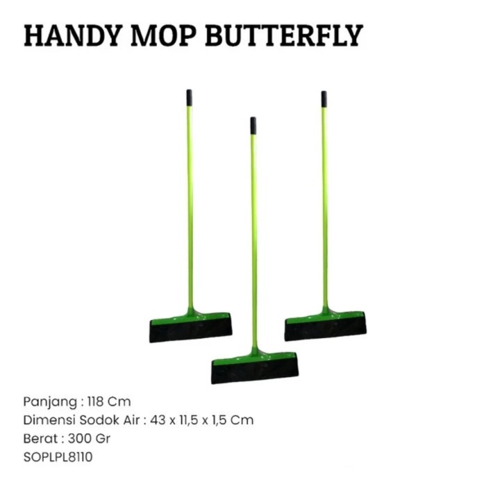 Sodok Air Handy Mop BUTTERFLY Wafer Lantai Wiper Air