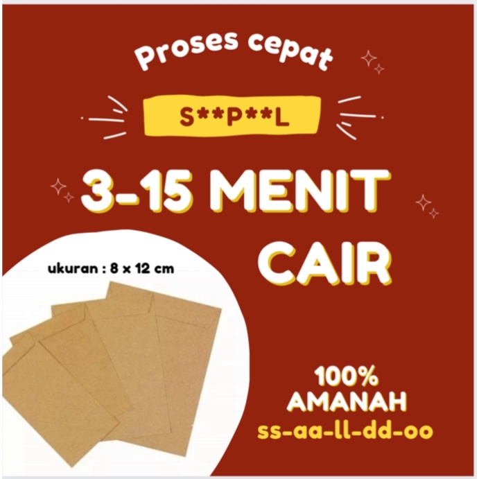 

Amplop angpau s4ldo / amplop kardus ukuran 8x12 CM