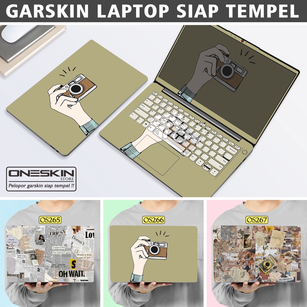 Garskin Sticker Laptop Protector Macbook Full Body Bottom Bezel Palmrest Skin Retro Vintage