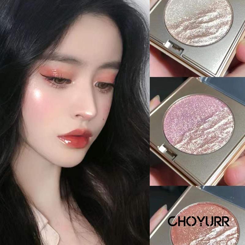 【COD】3 In 1 Eyeshadow / Highlighter / Blush On Dua Warna Diamond Eye Shadow Shiny Super Flash Pearlescent Polarized Glitter Long Lasting-CH