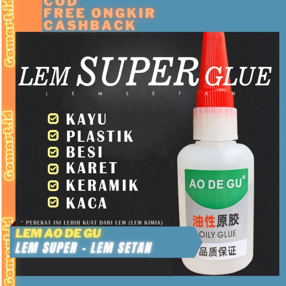

Laris!! Lem Super Glue 50gr - Lem Super Perekat Kuat - Lem Korea Glue - Lem Sepatu - Lem Setan 55