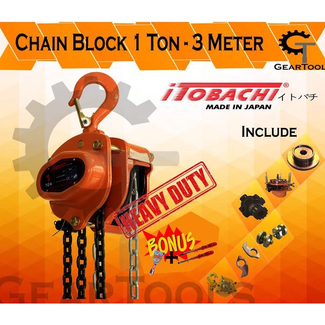 Chain Block 1 Ton 3 Meter - Itobachi