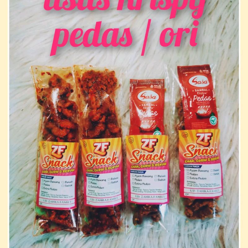 

Usus krispy pedas/original 10rb dapet 5pcs