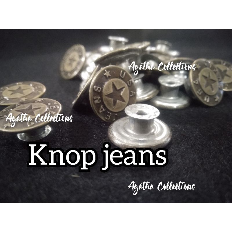 kancing celana  knop celana jeans (OBRAL) isi 5 biji