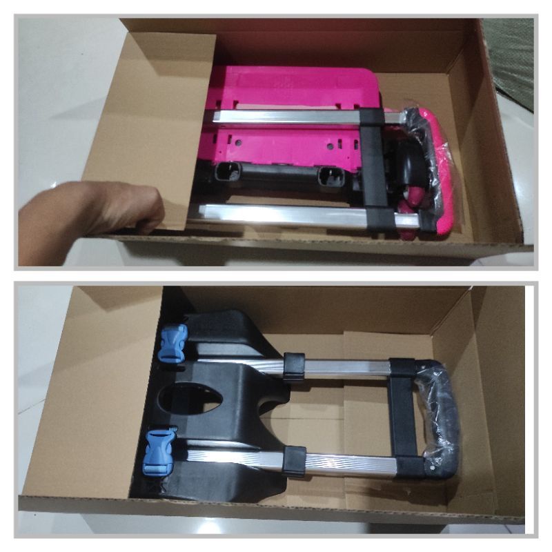 troli tas anak sekolah 6 roda 3 roda tangga tas trolley anak dorongan tas anak sekolah