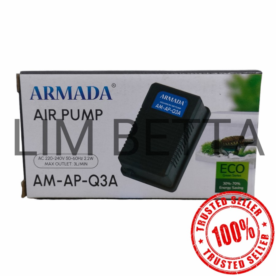 AERATOR ARMADA AM-Q3 / AIR PUMP 1 LUBANG / AERATOR AQUARIUM 1 LUBANG