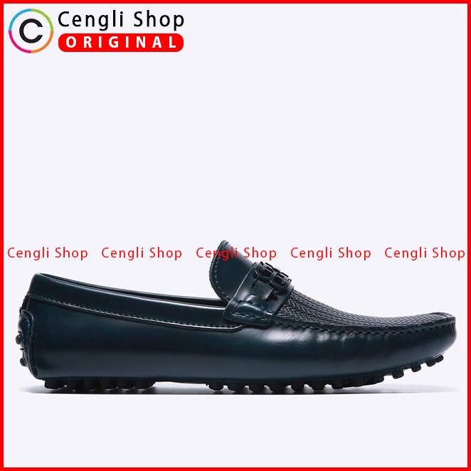 SEPATU LOAFER EVERBEST PRIA ORIGINAL PANSUS BRANDED BIRU NAVY EM16