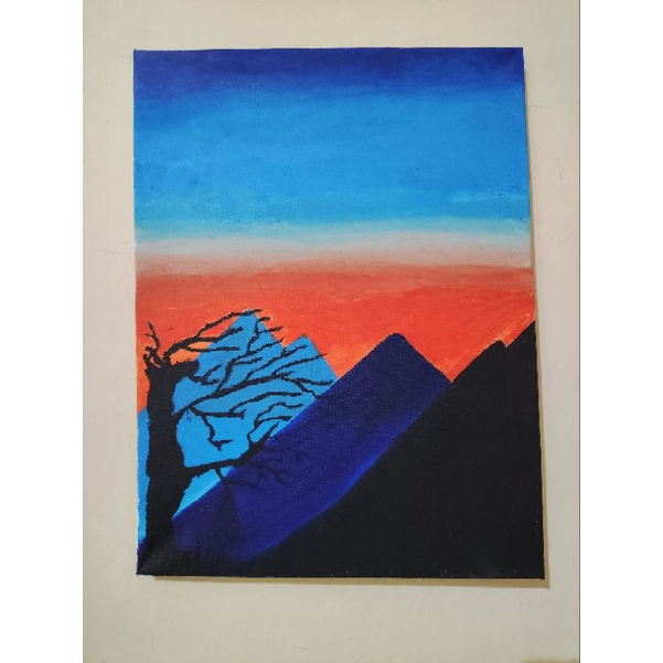 Lukisan Pemandangan Cat Air