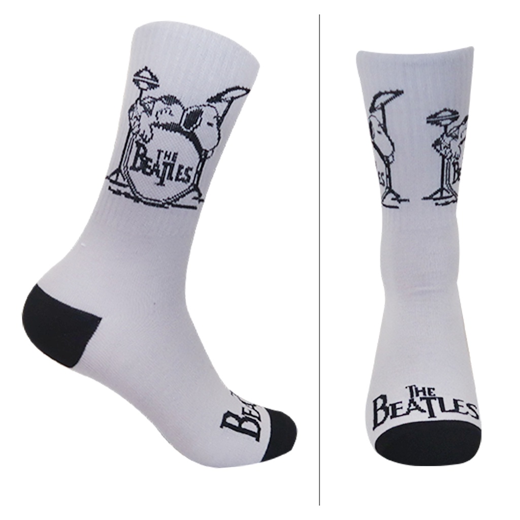 Kaos Kaki Motif The Beatles Abu Muda ( B36 )