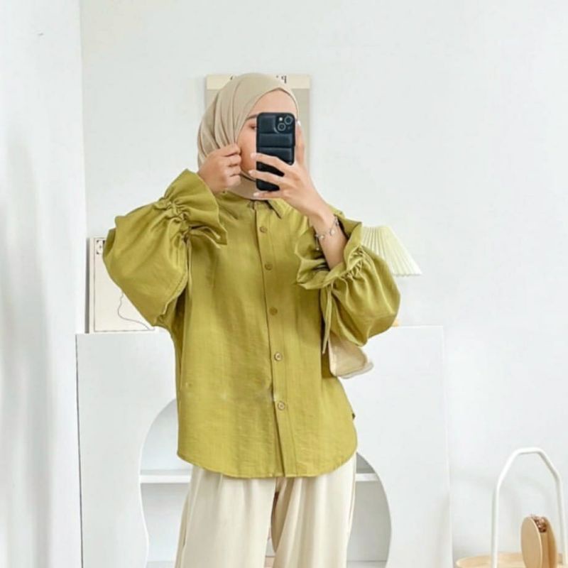 ALEYA TOP CRINCLE KEMEJA