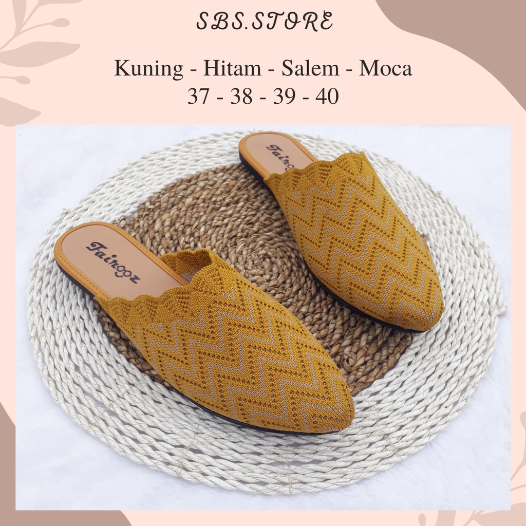 Sandal Sepatu Flat Bapau Wanita Rajut Import Kekinian/Flatshoes Sol Karet Berkualitas Terbaru