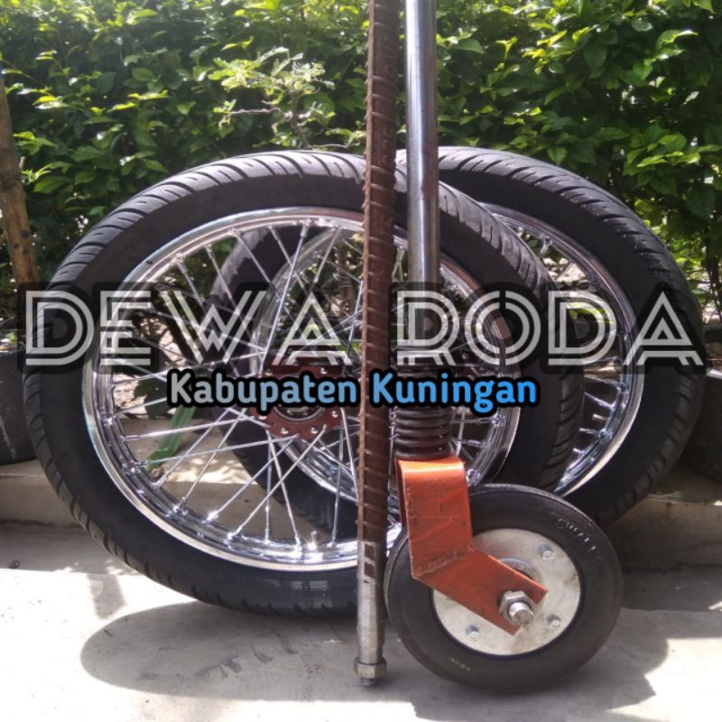 Roda Gerobak Jari ring 14 Fullset