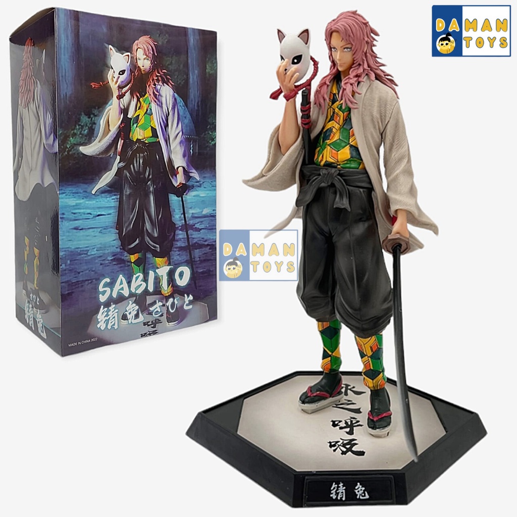 Action Figure Demon Slayer Sabito Makomo Giyu Water Breathing Hashira Kimetsu no yaiba