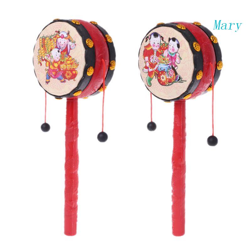 Mary Spin Rattle Drum Monkey Drum Hadiah Mainan Anak Cina