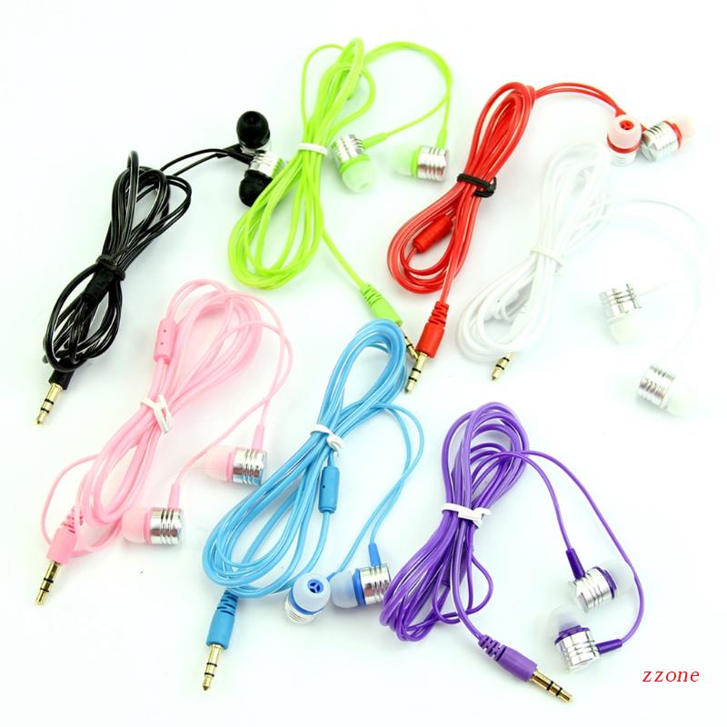 Zzz 3.5mm In-Ear Earbud Earphone Headset Headphone Untuk Ponsel MP3 Untuk PC