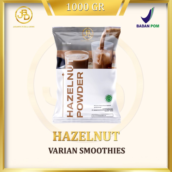 

[BISA COD] Bubuk Minuman Premium Hazelnut 1Kg || Jakarta Bubble Drink - 1 kg