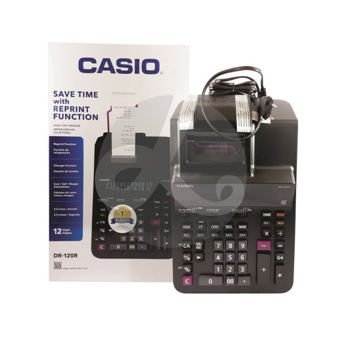 

Calculator Casio Kalkulator Printing DR-120R, DR-140R, DR-240R